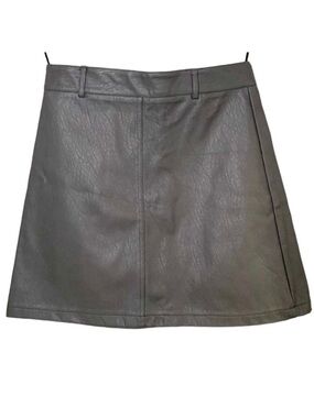 Faux Leather Gray Mini Skirt Grey LF x E Lady Women’s Size US 6 - 8 (AU 10)
